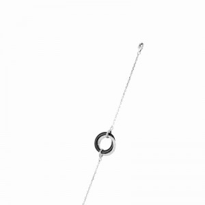 925 silver with cubic zirconium rhodium plated