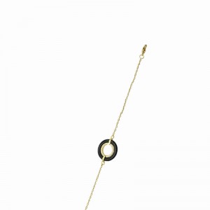 18K Gold plated bracelet with cubic zirconium