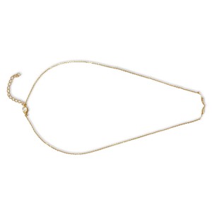 18k Gold plated necklace with cubic zirconium