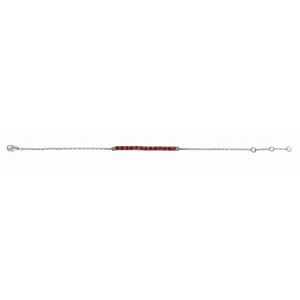 925 silver bracelet with cubic zirconium rhodium plated