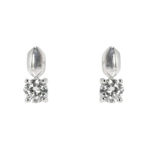 925 silver earrings with cubic zirconium rhodium plated