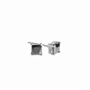 925 silver earrings with cubic zirconium rhodium plated