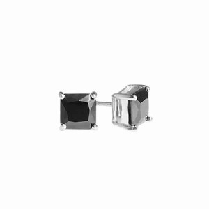 925 silver earrings with cubic zirconium rhodium plated
