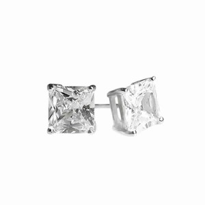 925 silver earrings with cubic zirconium rhodium plated