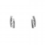 925 silver earrings with cubic zirconium rhodium plated