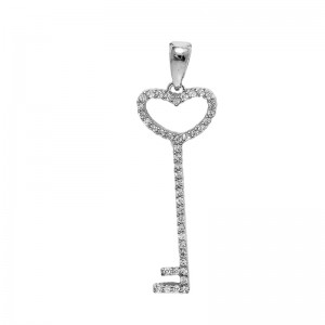 Heart Key silver 925 