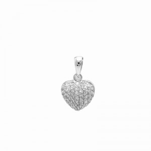 925 silver pendant with cubic zirconium rhodium plated