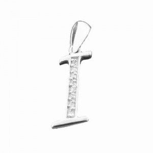 925 silver pendant with cubic zirconium rhodium plated