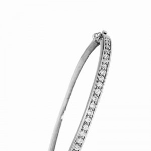925 silver bracelet with cubic zirconium rhodium plated