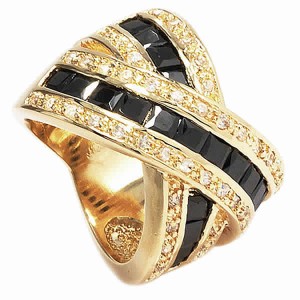 18k Gold plated ring with cubic zirconium