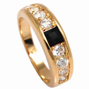 18k Gold plated ring with cubic zirconium