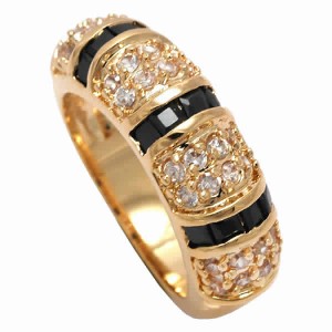 18k Gold plated ring with cubic zirconium