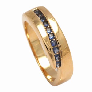 18k Gold plated ring with cubic zirconium