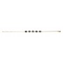 Stone blue 18K GOLD PLATED BRACELET WITH CUBIC ZIRCONIUM