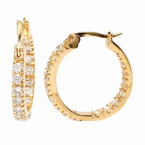 18k Gold plated earrings with cubic zirconium