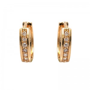 18k Gold plated earrings with cubic zirconium