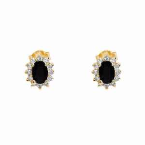18k Gold plated earrings with cubic zirconium