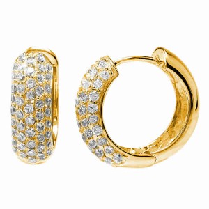18k Gold plated earrings with cubic zirconium