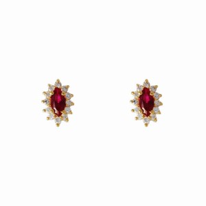 18k Gold plated earrings with cubic zirconium