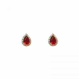 18k Gold plated earrings with cubic zirconium