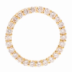 18k Gold plated pendant with cubic zirconium
