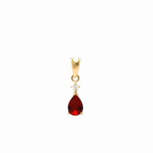 18k Gold plated pendant with cubic zirconium