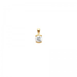 18K Gold plated pendant with cubic zirconium