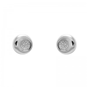 925 silver earrings with cubic zirconium rhodium plated