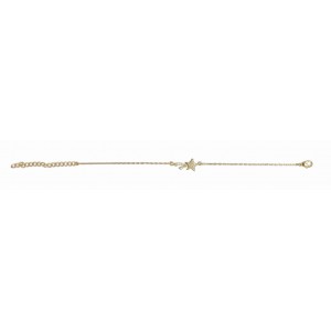 18K Gold plated bracelet with cubic zirconium