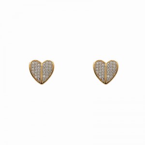 18k Gold plated earrings with cubic zirconium