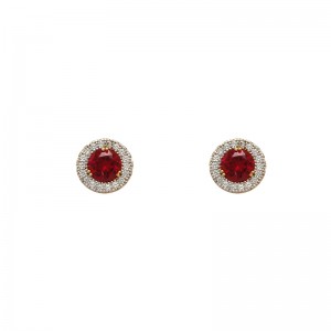 18k Gold plated earrings with cubic zirconium