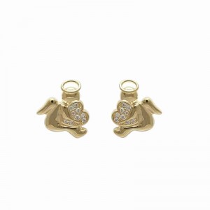 18k Gold plated earrings with cubic zirconium