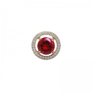18k Gold plated pendant with cubic zirconium