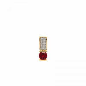 18k Gold plated pendant with cubic zirconium