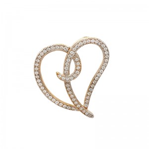 18k Gold plated pendant with cubic zirconium