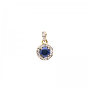 18k Gold plated pendant with cubic zirconium