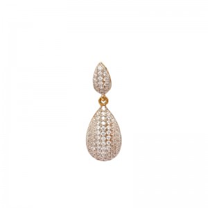 18k Gold plated pendant with cubic zirconium