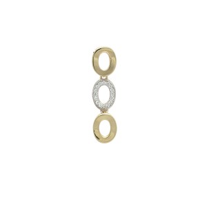 18k Gold plated pendant with cubic zirconium