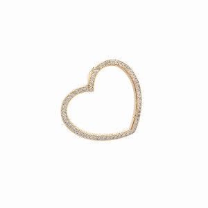 18k Gold plated pendant with cubic zirconium