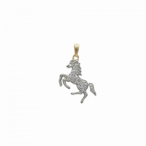 18k Gold plated pendant with cubic zirconium