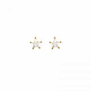 18k Gold plated earrings with cubic zirconium